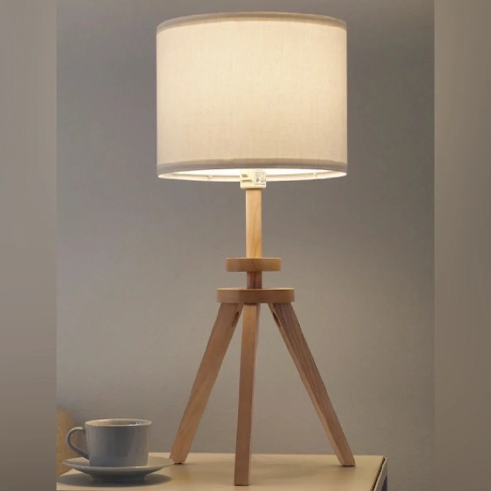 NWT Table Lamp, ash/white.